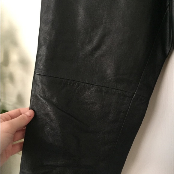 SOLD - Vintage genuine-leather pants - Picture 2 of 4